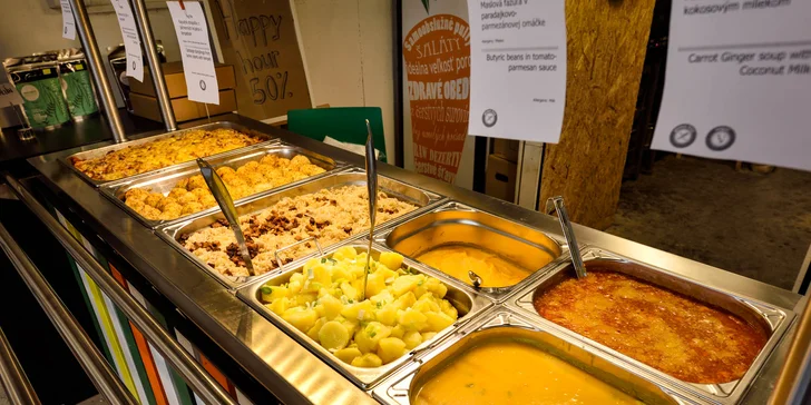 Zdravé trojchodové vegetariánske menu vo Fresh Markete