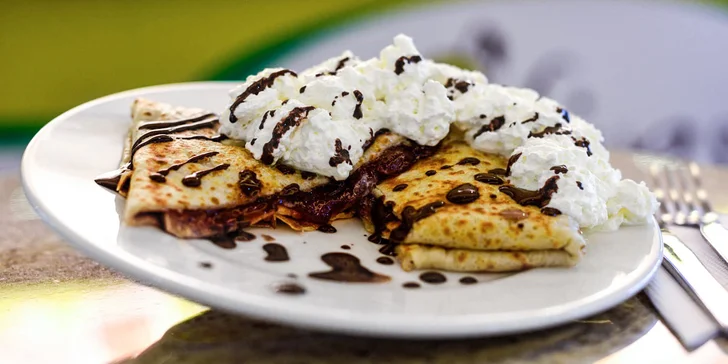Chutné a veľké palacinky vo food courte Eurovea