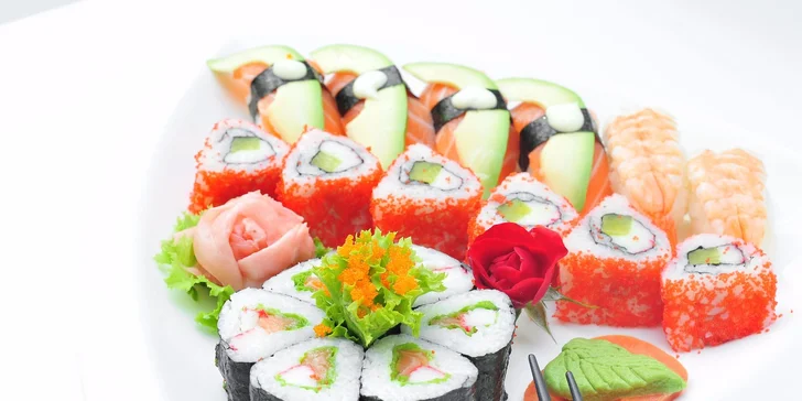 Sushi menu v Sushi bare Sunshine v Auparku