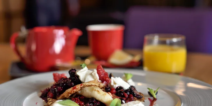 Raňajkové menu alebo lievance s mascarpone