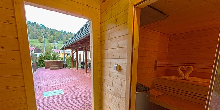 Jeseň vo Veľkej Rači s fínskou saunou a vyhrievanou kaďou
