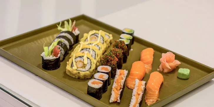 Sushi menu v Asean fast food
