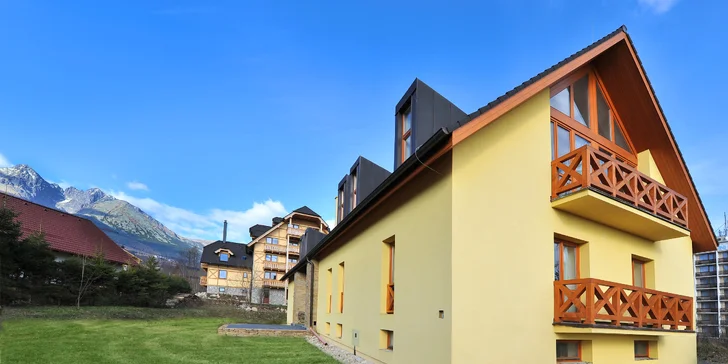 Pobyt pre 2 až 6 osôb vo Vysokých Tatrách v štúdiách a apartmánoch so saunou