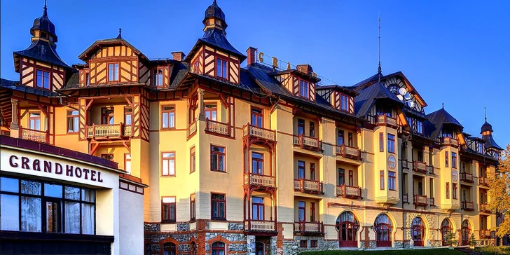 Luxusný wellness pobyt v Grand Hoteli Starý Smokovec