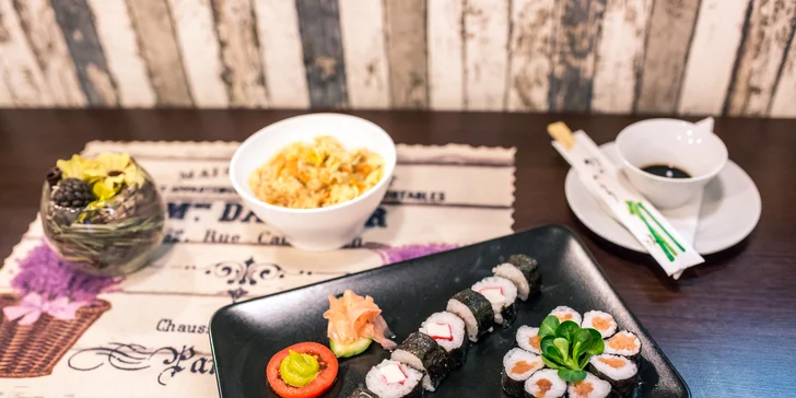 16 ks Sushi set s ryžovými rezancami v Brunch Breaku