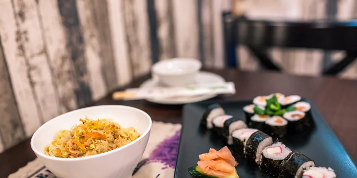 16 ks Sushi set s ryžovými rezancami v Brunch Breaku