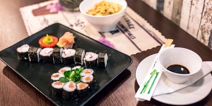16 ks Sushi set s ryžovými rezancami v Brunch Breaku