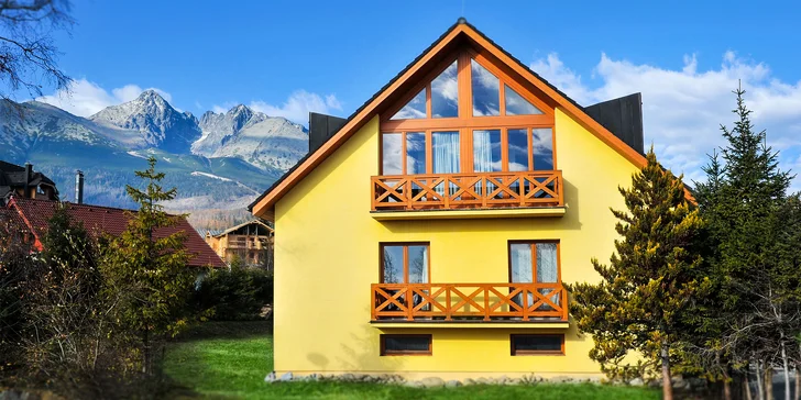 Pobyt pre 2 až 6 osôb vo Vysokých Tatrách v štúdiách a apartmánoch so saunou