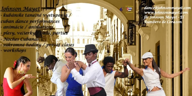 Pravá kubánska salsa s kubánskym profesionálnym tanečníkom!