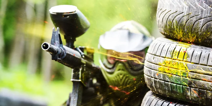Poďte hrať PAINTBALL! 2 hodiny aj s výzbrojou