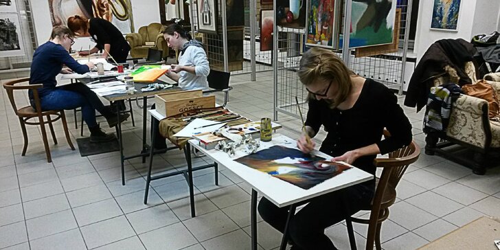 Jednodňový alebo mesačný umelecký kurz pre dospelých v Galérii Artšrot