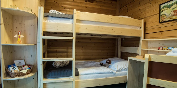 Vychýrený rodinný Sojka Resort v prírodnom prostredí Liptova