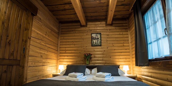 Vychýrený rodinný Sojka Resort v prostredí Liptova s neobmedzeným wellness alebo vstupom do Tatralandie alebo Bešeňovej