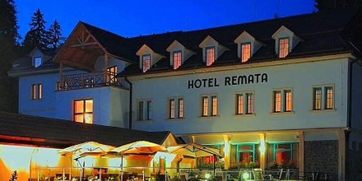 100 eur za 3-dňový romantický pobyt pre DVOCH v srdci hornonitrianskej prírody! Podľahnite čaru jesene v Horskom hoteli Remata*** so zľavou 63%!
