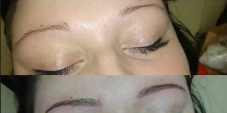 Permanentný make-up obočia alebo pier