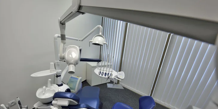 Komplexný vstupný stomatologický balíček či dentálna hygiena s pieskovaním