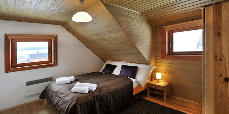 Komfortné drevenice pre 6 osôb v Sojka Resort na Liptove neďaleko Bešeňovej