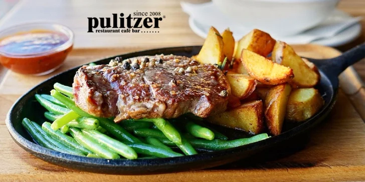 Hovädzí entrecôte steak (Rib eye) s domácou slepačou polievkou!