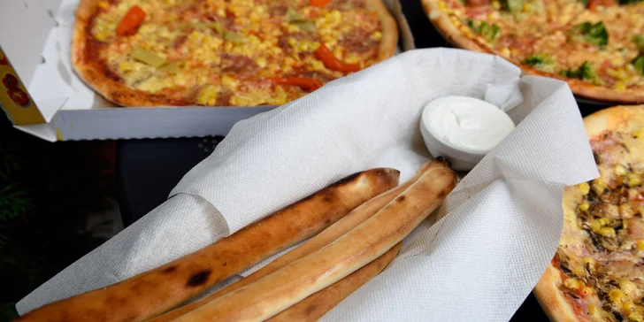 2x alebo 3x PIZZA + 4ks PIZZA štangle