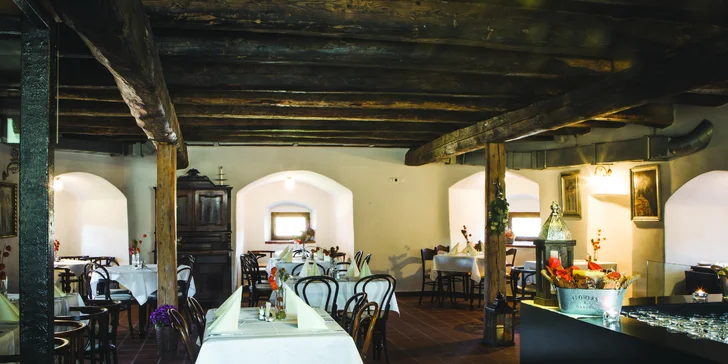 Oddych pre 2 osoby v luxusnom historickom Boutique hotel**** Pracháreň