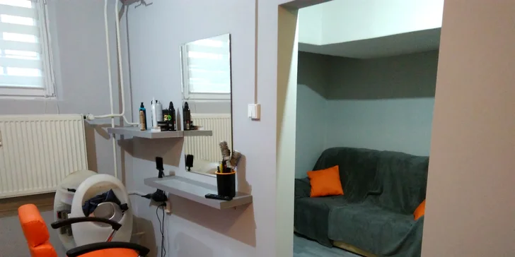 Dámsky strih s galvanickým ošetrením, farbenie, melírovanie