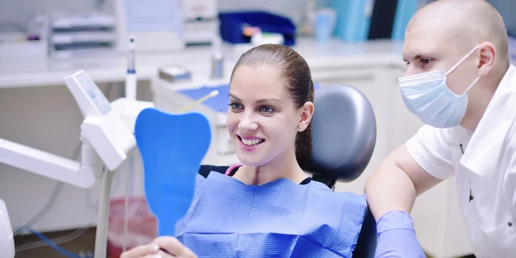 Dentálna hygiena s odstraňovaním zubného kameňa