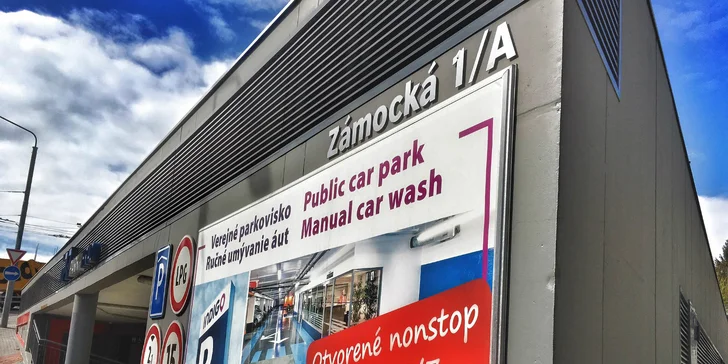 Autoumývareň Castle Car Wash priamo v centre mesta