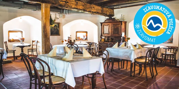 Oddych pre 2 osoby v luxusnom historickom Boutique hotel**** Pracháreň