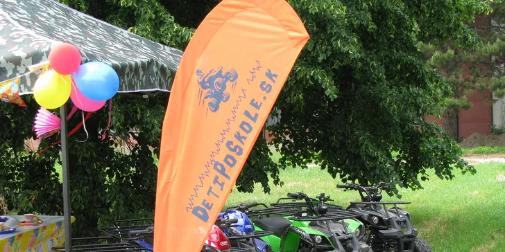 Vzrušujúca jazda na štvorkolkách pre deti