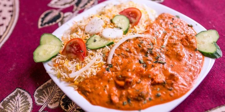 Butter chicken s bashmati ryžou