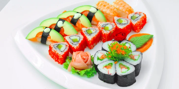 Sushi menu v Sushi bare Sunshine v Auparku