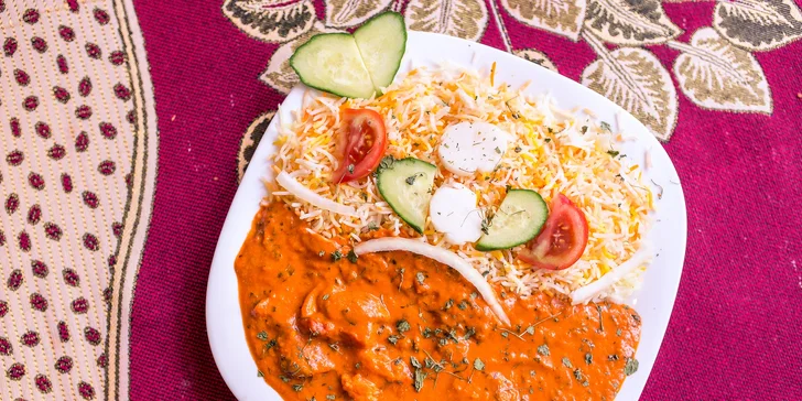 Butter chicken s bashmati ryžou