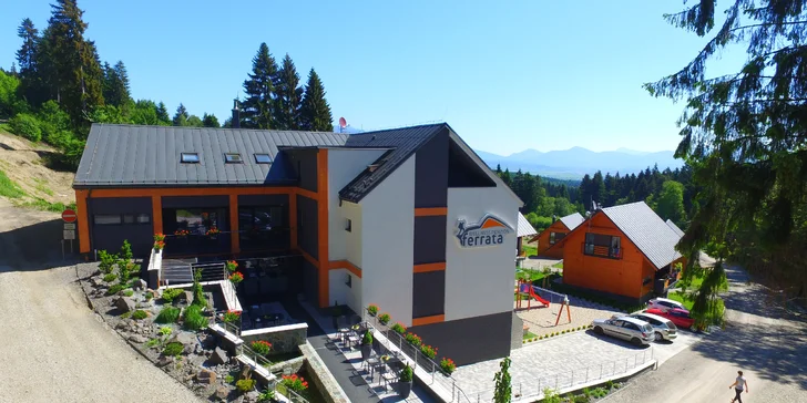 Luxusná chata pre 9 až 14 osôb s 50% zľavou na nový špičkový wellness v Penzióne Ferrata*** pod Martinskými hoľami