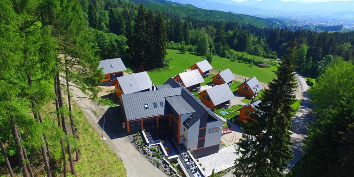 Luxusná chata pre 9 až 14 osôb s 50% zľavou na nový špičkový wellness v Penzióne Ferrata*** pod Martinskými hoľami