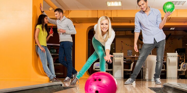1 hodina zábavy na bowlingu pre celú rodinu i partiu