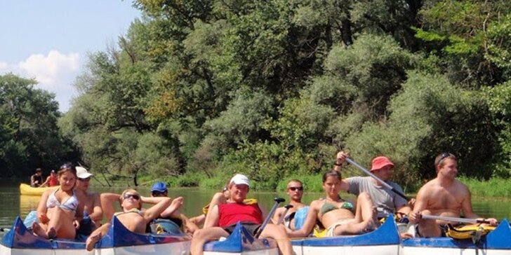 Splav Malého Dunaja na kanoe - na výber rôzne trasy
