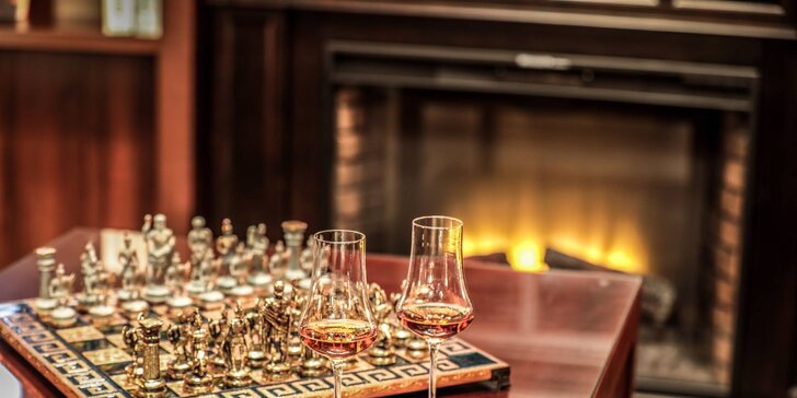 Degustácia 5 vzoriek vzácnych druhov rumov, whisky alebo koňakov