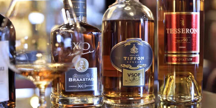 Degustácia 5 vzoriek vzácnych druhov rumov, whisky alebo koňakov