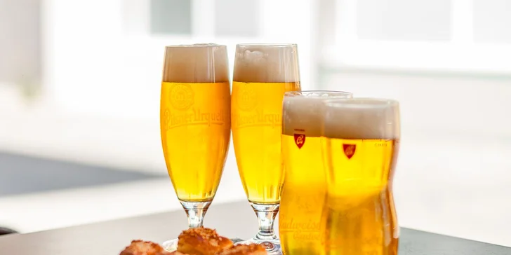 Čapované pivo s oškvarkovými pagáčmi