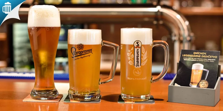 2 alebo 4 veľké pivá Staroprameň a nakladaný hermelín