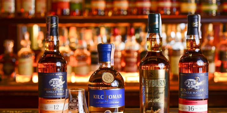 Otvorený voucher na konzumáciu whisky