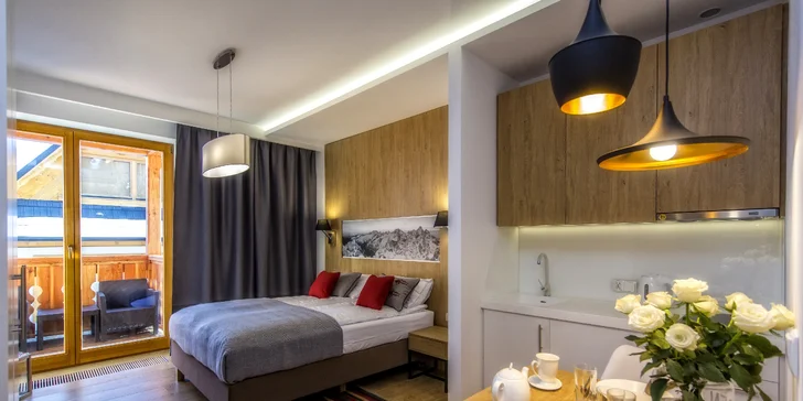 Wellness pobyt v štýlových apartmánoch v centre Zakopaného