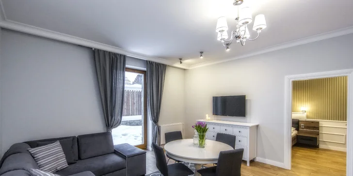 Wellness pobyt v štýlových apartmánoch v centre Zakopaného