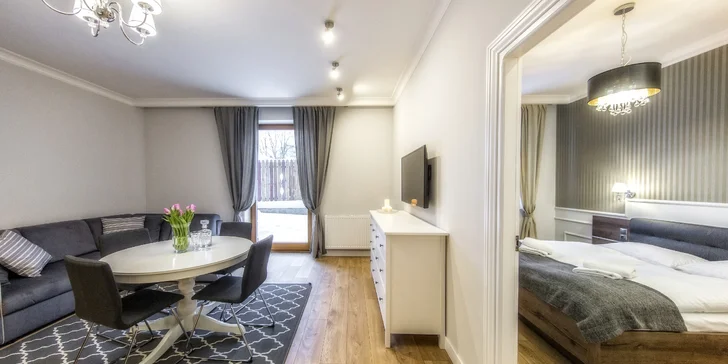 Wellness pobyt v štýlových apartmánoch v centre Zakopaného