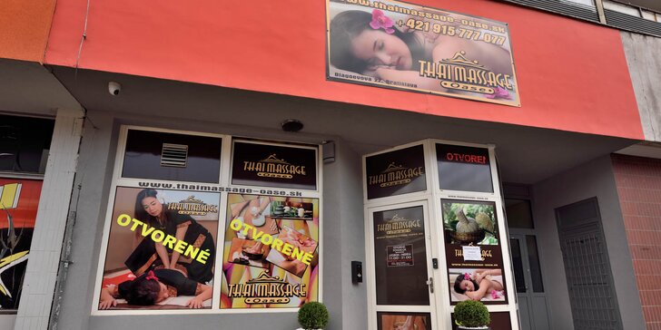 Thajské masáže v novootvorenom masážnom salóne