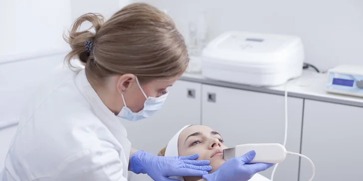 Ošetrenie pleti galvanickou žehličkou, čistenie skin scrubberom alebo kompletné ošetrenie pleti