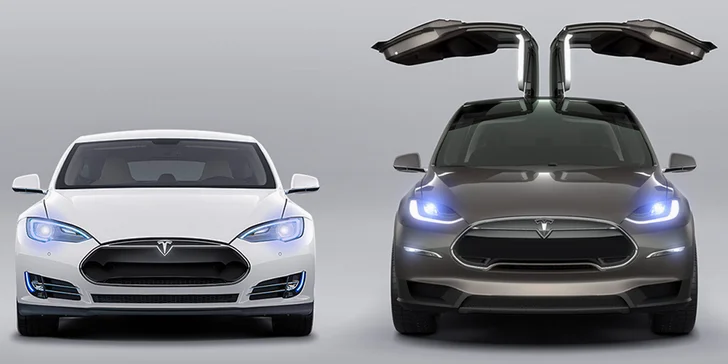 Jazda na automobile Tesla S P90D alebo Tesla X P90D v deň vašej svadby!