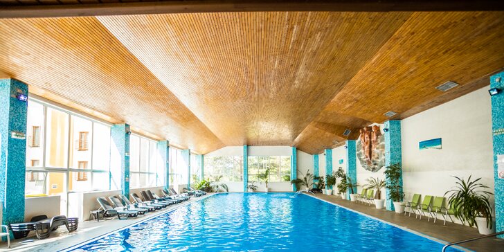 Kúpeľný wellness pobyt s plnou penziou, procedúrami podľa vlastného výberu a plaveckým bazénom v Hoteli Jantár*** Dudince