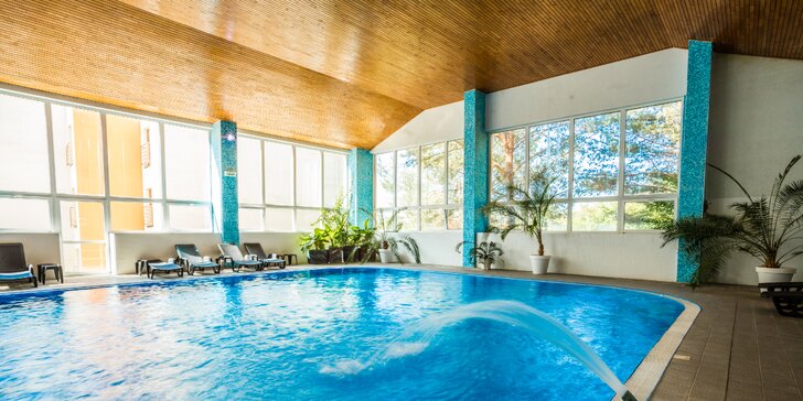 Kúpeľný pobyt s wellness, plnou penziou, procedúrami podľa vlastného výberu a plaveckým bazénom v Hoteli Jantár*** Dudince