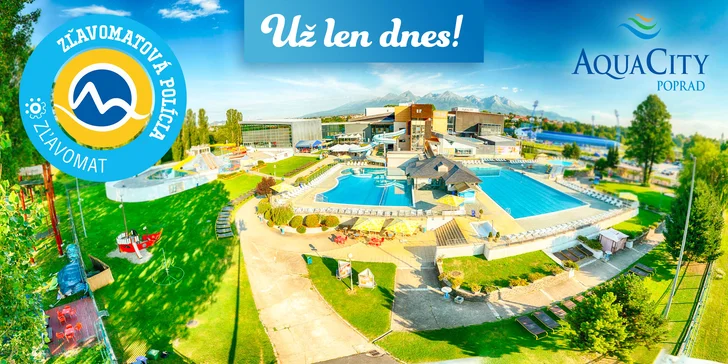 Celodenný relax v Aquaparku AquaCity Poprad